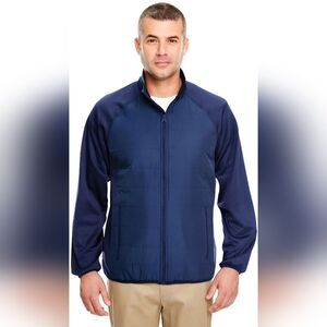 Ultra Club Cool Dry Quilted Front Full-Zip Lightweight Jacket Size Small BU-3147
